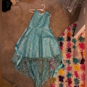 Sparkly blue girls dress